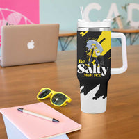 Be Salty Melt Ice Tumbler With Handle with Bold Splash Pattern