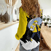 Be Salty Melt Ice Women Casual Shirt with Bold Splash Pattern