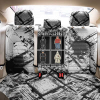 Same Shit Different Costume Back Car Seat Cover Monochrome Gritty Texture