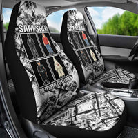 Same Shit Different Costume Car Seat Cover Monochrome Gritty Texture