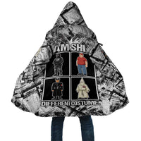 Same Shit Different Costume Cloak Monochrome Gritty Texture