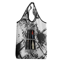 Same Shit Different Costume Grocery Bag Monochrome Gritty Texture