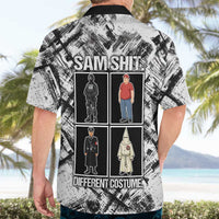 Same Shit Different Costume Hawaiian Shirt Monochrome Gritty Texture