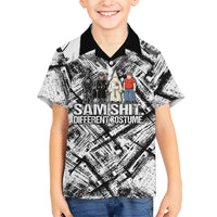 Same Shit Different Costume Hawaiian Shirt Monochrome Gritty Texture