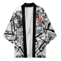 Same Shit Different Costume Kimono Monochrome Gritty Texture