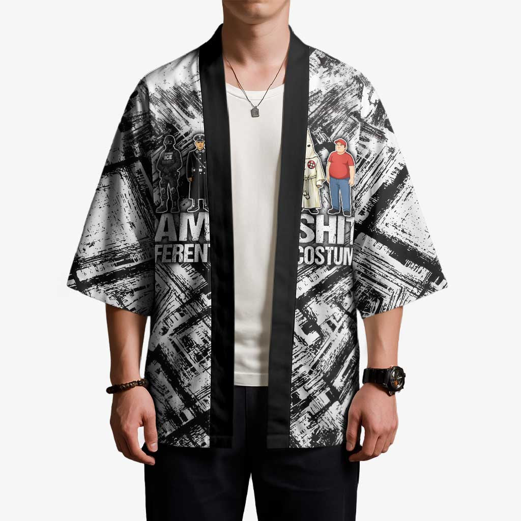 Same Shit Different Costume Kimono Monochrome Gritty Texture
