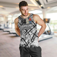 Same Shit Different Costume Men Tank Top Monochrome Gritty Texture