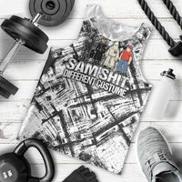 Same Shit Different Costume Men Tank Top Monochrome Gritty Texture