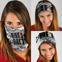 Same Shit Different Costume Neck Gaiter Monochrome Gritty Texture