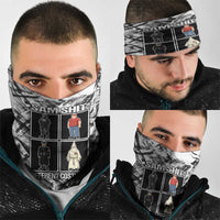 Same Shit Different Costume Neck Gaiter Monochrome Gritty Texture