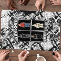 Same Shit Different Costume Puzzle Monochrome Gritty Texture