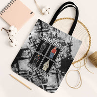 Same Shit Different Costume Tote Bag Monochrome Gritty Texture