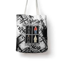 Same Shit Different Costume Tote Bag Monochrome Gritty Texture