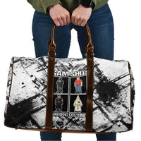 Same Shit Different Costume Travel Bag Monochrome Gritty Texture