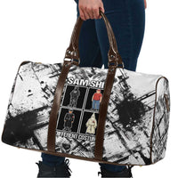 Same Shit Different Costume Travel Bag Monochrome Gritty Texture