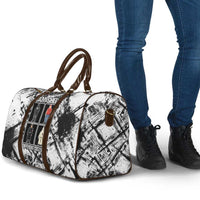 Same Shit Different Costume Travel Bag Monochrome Gritty Texture