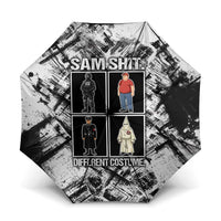 Same Shit Different Costume Umbrella Monochrome Gritty Texture