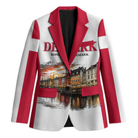 Denmark Kongeriget Heritage Blazer Vintage Viking Ship And Nyhavn Scenic Illustration