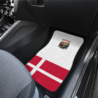 Denmark Kongeriget Heritage Car Mats Vintage Viking Ship And Nyhavn Scenic Illustration