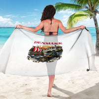 Denmark Kongeriget Heritage Sarong Vintage Viking Ship And Nyhavn Scenic Illustration