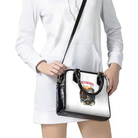 Denmark Kongeriget Heritage Shoulder Handbag Vintage Viking Ship And Nyhavn Scenic Illustration