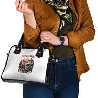 Denmark Kongeriget Heritage Shoulder Handbag Vintage Viking Ship And Nyhavn Scenic Illustration