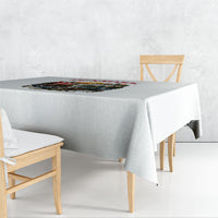 Denmark Kongeriget Heritage Tablecloth Vintage Viking Ship And Nyhavn Scenic Illustration