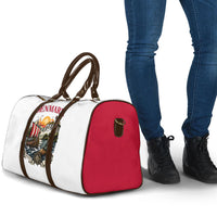 Denmark Kongeriget Heritage Travel Bag Vintage Viking Ship And Nyhavn Scenic Illustration