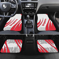 Singapore National Crest Car Mats with City Skyline and Lion Design