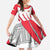 Singapore National Crest Family Matching Off Shoulder Maxi Dress and Hawaiian Shirt with City Skyline and Lion Design