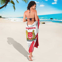 Singapore National Crest Sarong with City Skyline and Lion Design