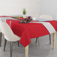 Singapore National Crest Tablecloth with City Skyline and Lion Design