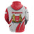 Singapore National Crest Zip Hoodie with City Skyline and Lion Design