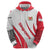 Singapore National Crest Zip Hoodie with City Skyline and Lion Design
