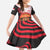 Singapore Lion Family Matching Off Shoulder Maxi Dress and Hawaiian Shirt with Sunset Marina Bay Design and National Flag