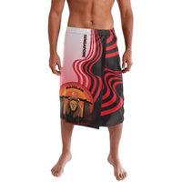 Singapore Lion Lavalava with Sunset Marina Bay Design and National Flag