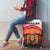 Singapore Lion Luggage Cover with Sunset Marina Bay Design and National Flag