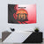 Singapore Lion Tapestry with Sunset Marina Bay Design and National Flag