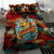 Singapore Merlion Bedding Set with Graffiti Art Style and National Flag