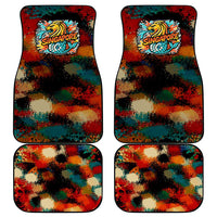 Singapore Merlion Car Mats with Graffiti Art Style and National Flag