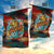 Singapore Merlion Garden Flag with Graffiti Art Style and National Flag