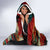 Singapore Merlion Hooded Blanket with Graffiti Art Style and National Flag