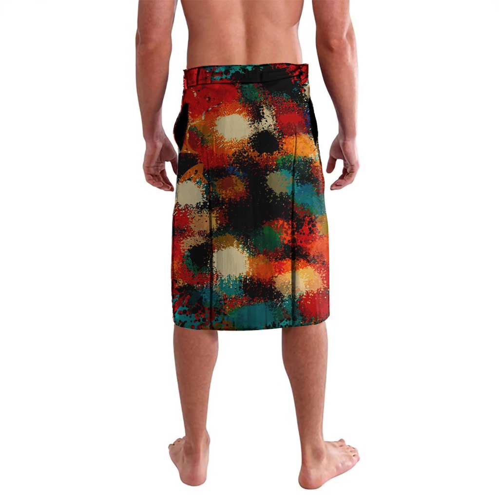 Singapore Merlion Lavalava with Graffiti Art Style and National Flag