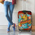 Singapore Merlion Luggage Cover with Graffiti Art Style and National Flag