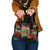 Singapore Merlion Shoulder Handbag with Graffiti Art Style and National Flag