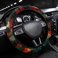 Singapore Merlion Steering Wheel Cover with Graffiti Art Style and National Flag