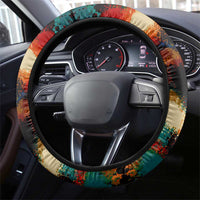 Singapore Merlion Steering Wheel Cover with Graffiti Art Style and National Flag