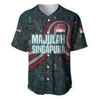 Singapore Baseball Jersey with National Icons and Majulah Singapura Script
