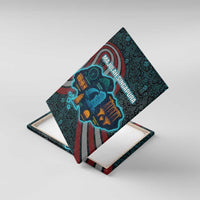 Singapore Canvas Wall Art with National Icons and Majulah Singapura Script