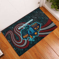 Singapore Rubber Doormat with National Icons and Majulah Singapura Script